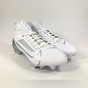 Nike Vapor Edge Pro 360 2 Football Cleats White Silver  Men’s 14